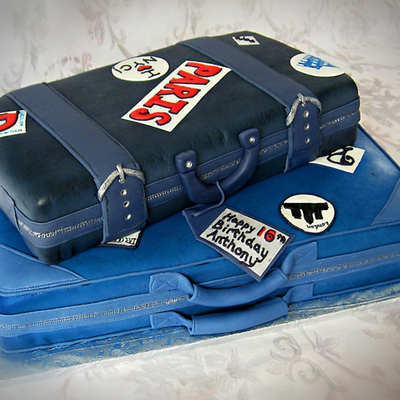 Luggage Suitcase Travel Cake