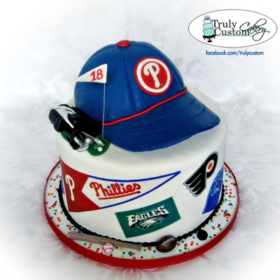Philadelphia Sports Teams Theme Cake