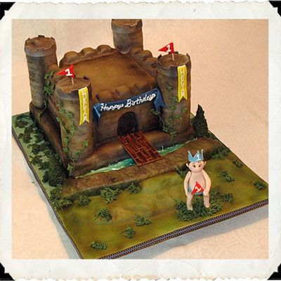 Happy 1St Birthday Little Prince Castle Cake