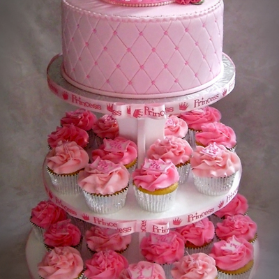 Madison's Princess Themed First Birthday Cupcake Tree