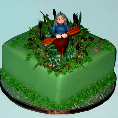 River Kayak Cake