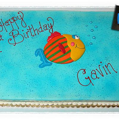 First Birthday Fish Cake