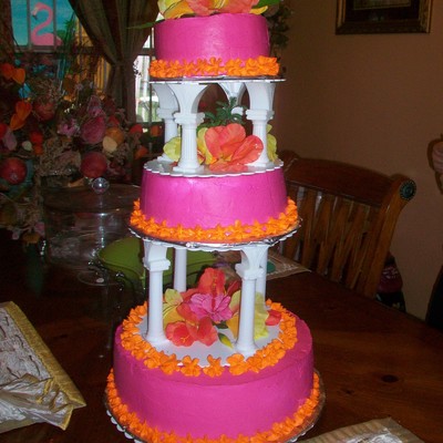 Tropical Birthday Cake