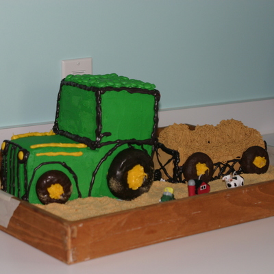 Tractor Hayride Cake