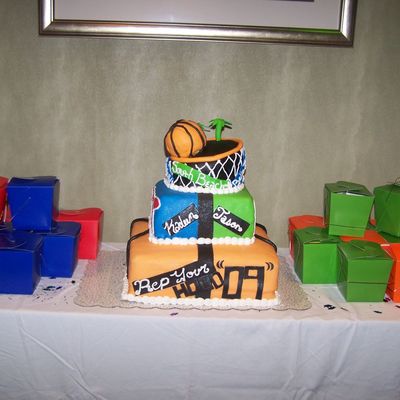 Rep Your City Basketball Cake