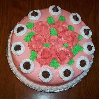 Rose & Kiss Cake