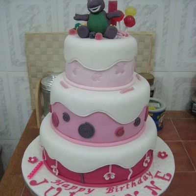 Barney Cake