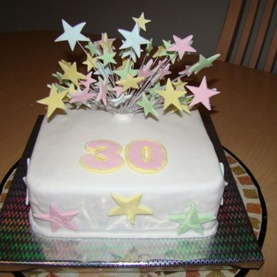 30Th Birthday Cake Stars