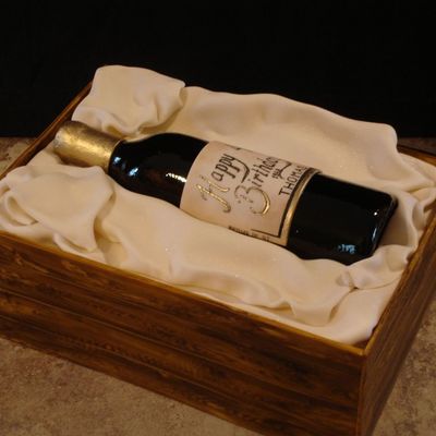 Wine Bottle Cake