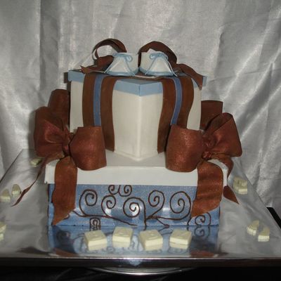 Baby Shower Gift Package Cake