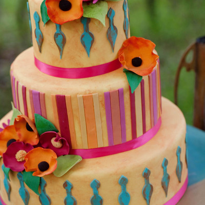 Colorful Wedding Cake