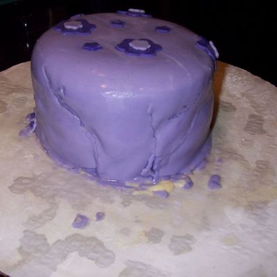Tester Fondant Cake Back With Mistakes