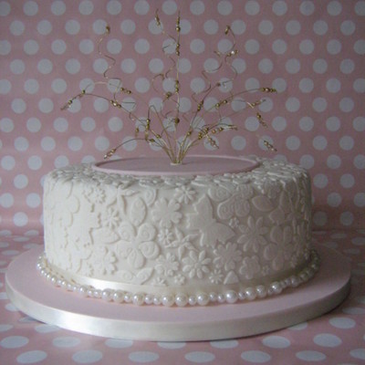 Pearl Wedding Anniversary Cake