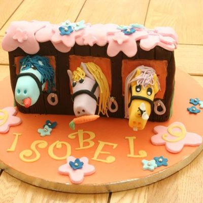 Little Girls Horse Cake