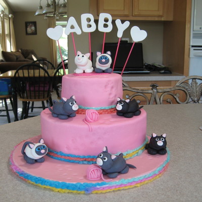 Kitty Birthday Cake