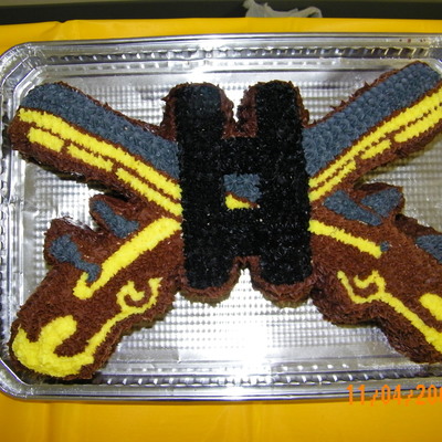 Military Police Cross Pistol Cake