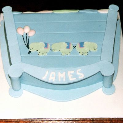 Craddle Christening Cake