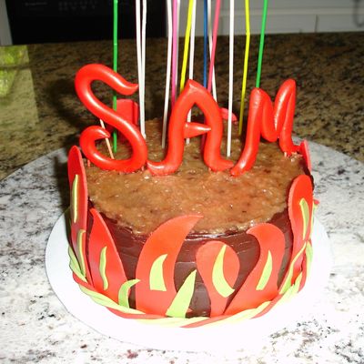 Flaming Out Cake