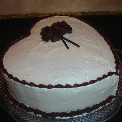 Heart Shaped Engagement Cake