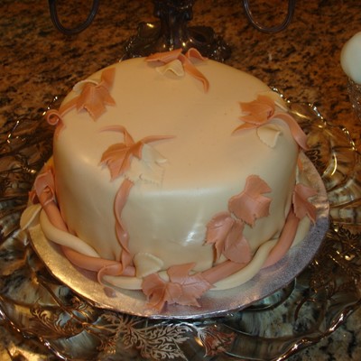 Fall Leaves In The Wind Cake