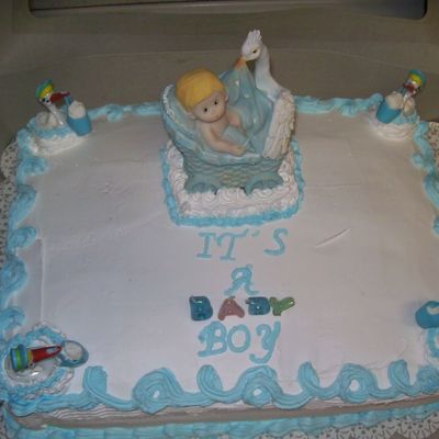 A Tres Leches Baby Shower Cake