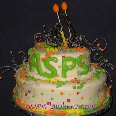 Confetti And Fireworks Cake