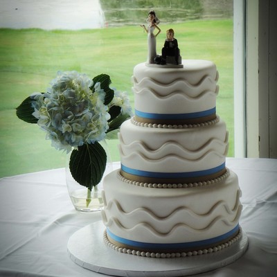 Hydrangea Wedding Cake