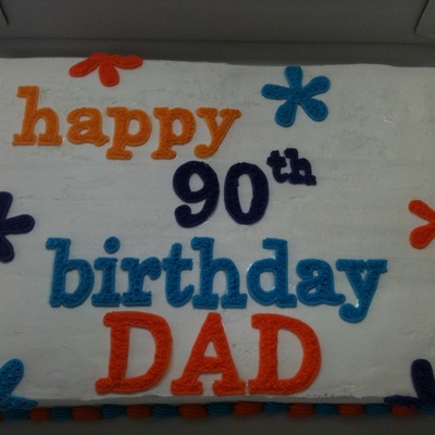 90Th Birthday Cake