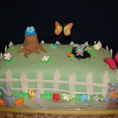 Easter Egg Hunt Cake