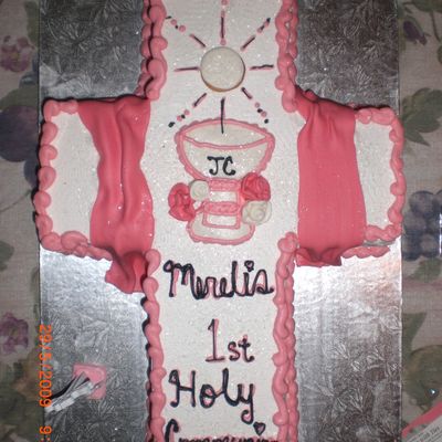 My Daughters 1St Communion Cake