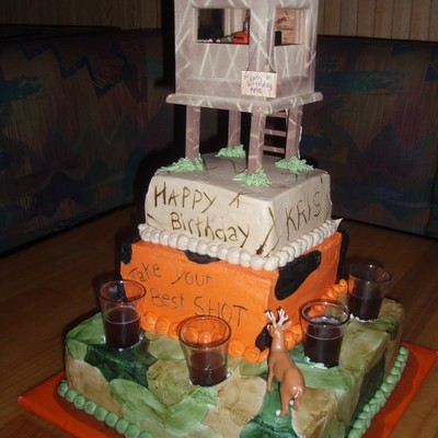 Deer Hunter Birthday Cake