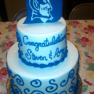 Duke Blue Devil Bridal Shower Cake