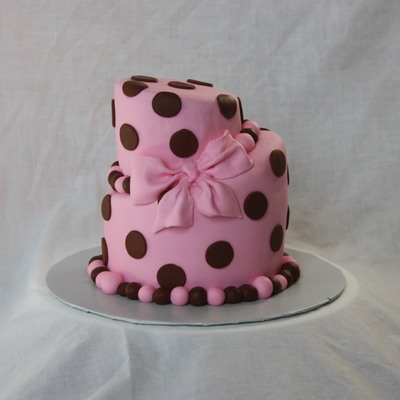 Topsy Turvy Pink & Brown Dots