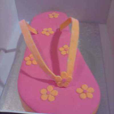 Demonstration Flip Flop Cake