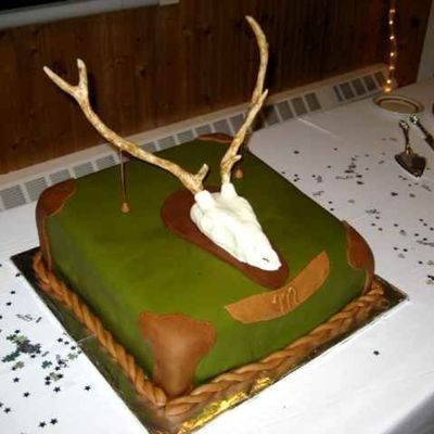 Elk Skull Groom's Cake