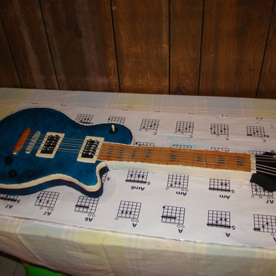 Guitar Birthday Cake