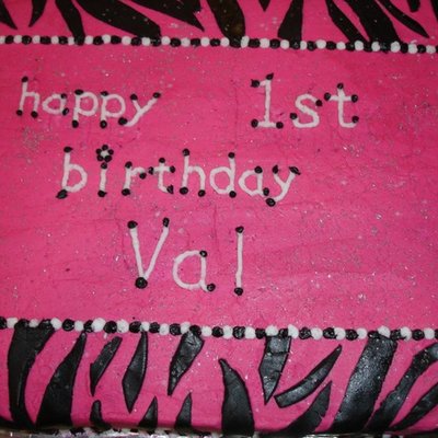 Pink Zebra Cake