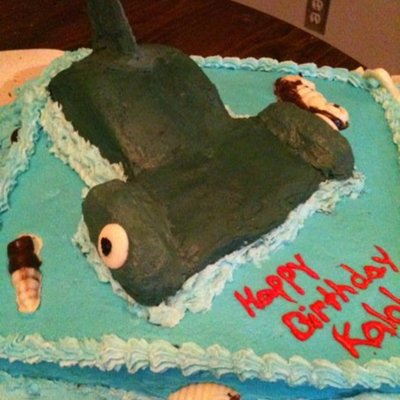 Hammerhead Shark Cake