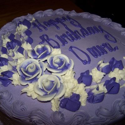Purple Birthday Cake