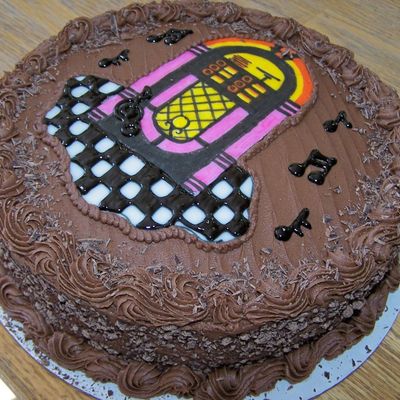 Jukebox, 50S Theme Chocolate Dessert Cake