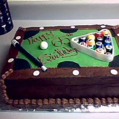 Pooltable Cake