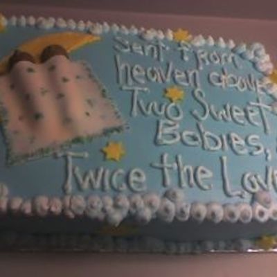 Twins Babyshower Cake