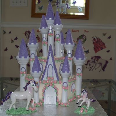 Unicorn Castle Cake