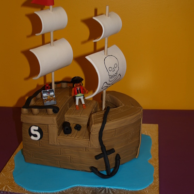 Pirate Ship Cake