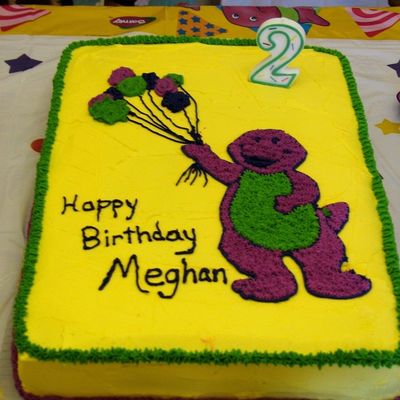 Barney Birthday Cake
