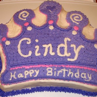 Princess Crown Birthday Cake