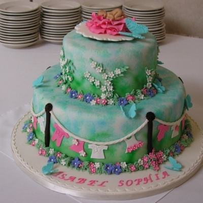 Isabel Sophia Baby Shower Cake