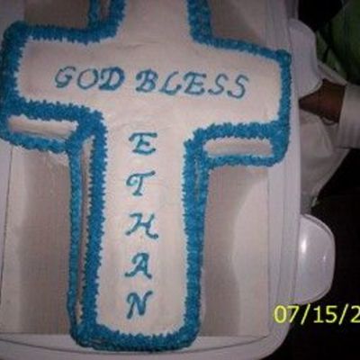 Cross Baptismal Cake
