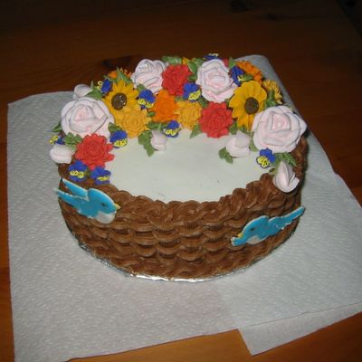 Basketweave Cake For Course 2