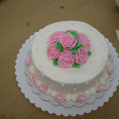 Wilton Course 1 Final Cake